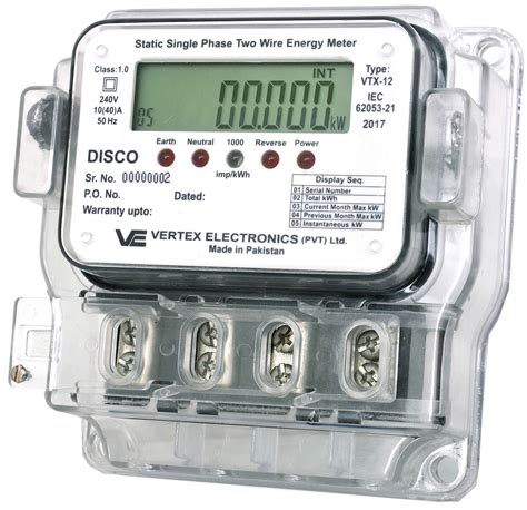 single phase electric meter